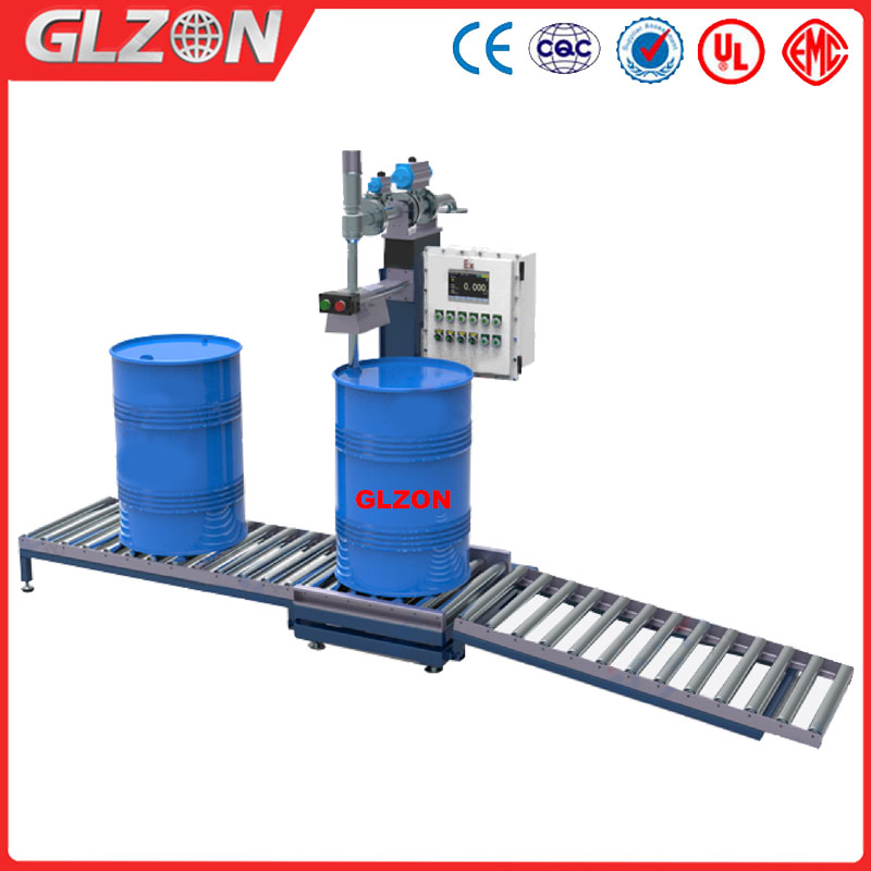 Chemical drum filler | Lubricant drum filling machine
