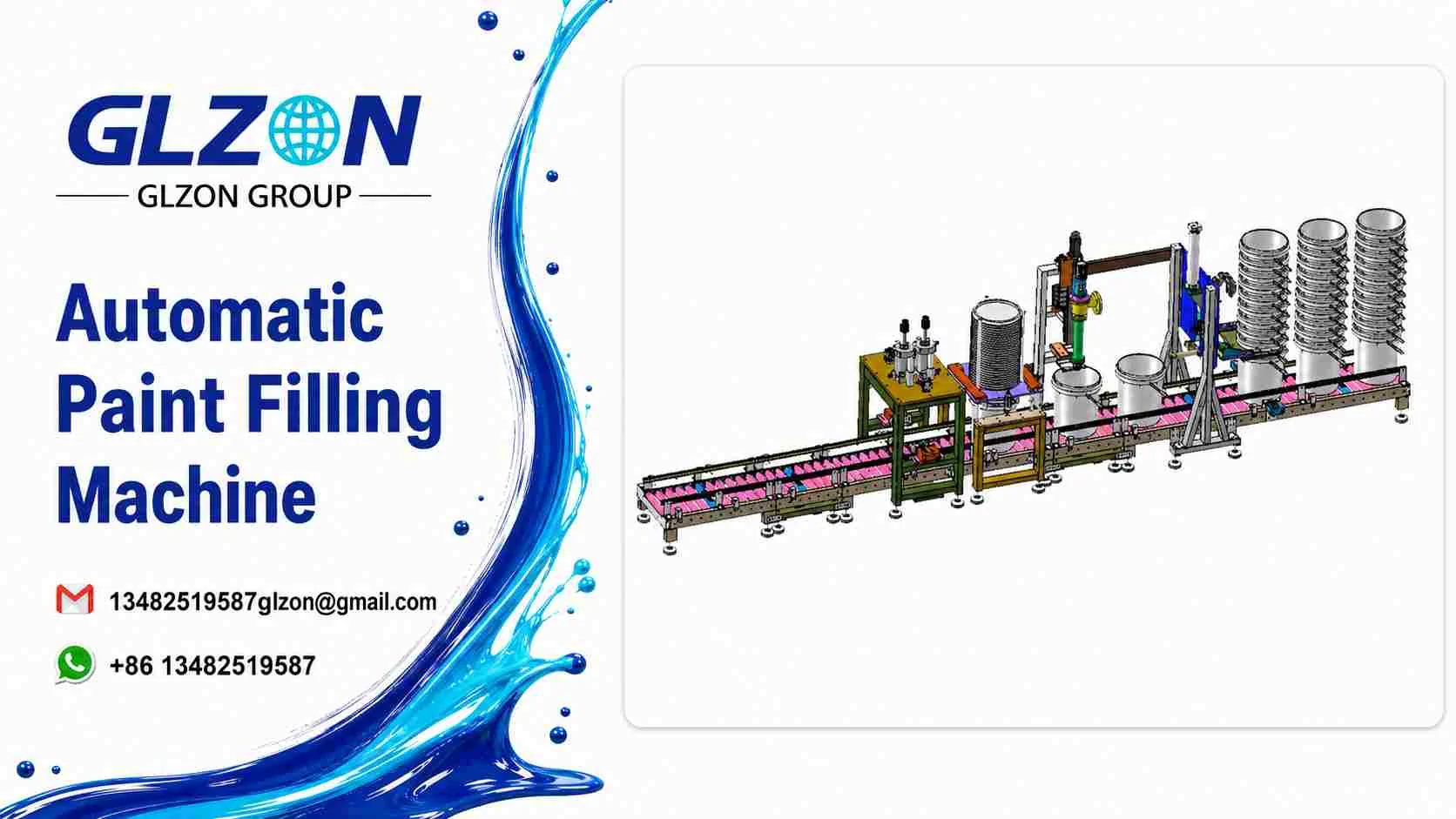 GLZON automatic paint filling machine production-line design
