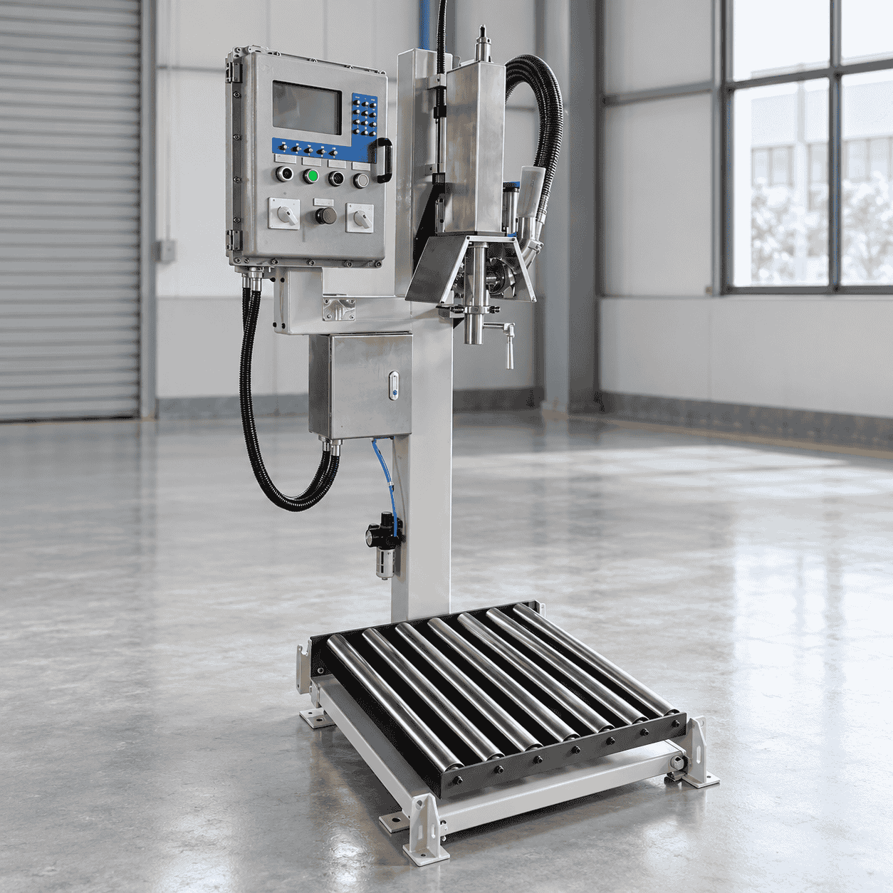 Chemical drum filling machine for 200L drums